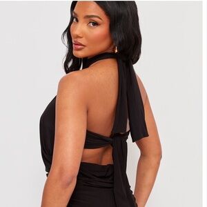 Pretty little thing black new with tags romper